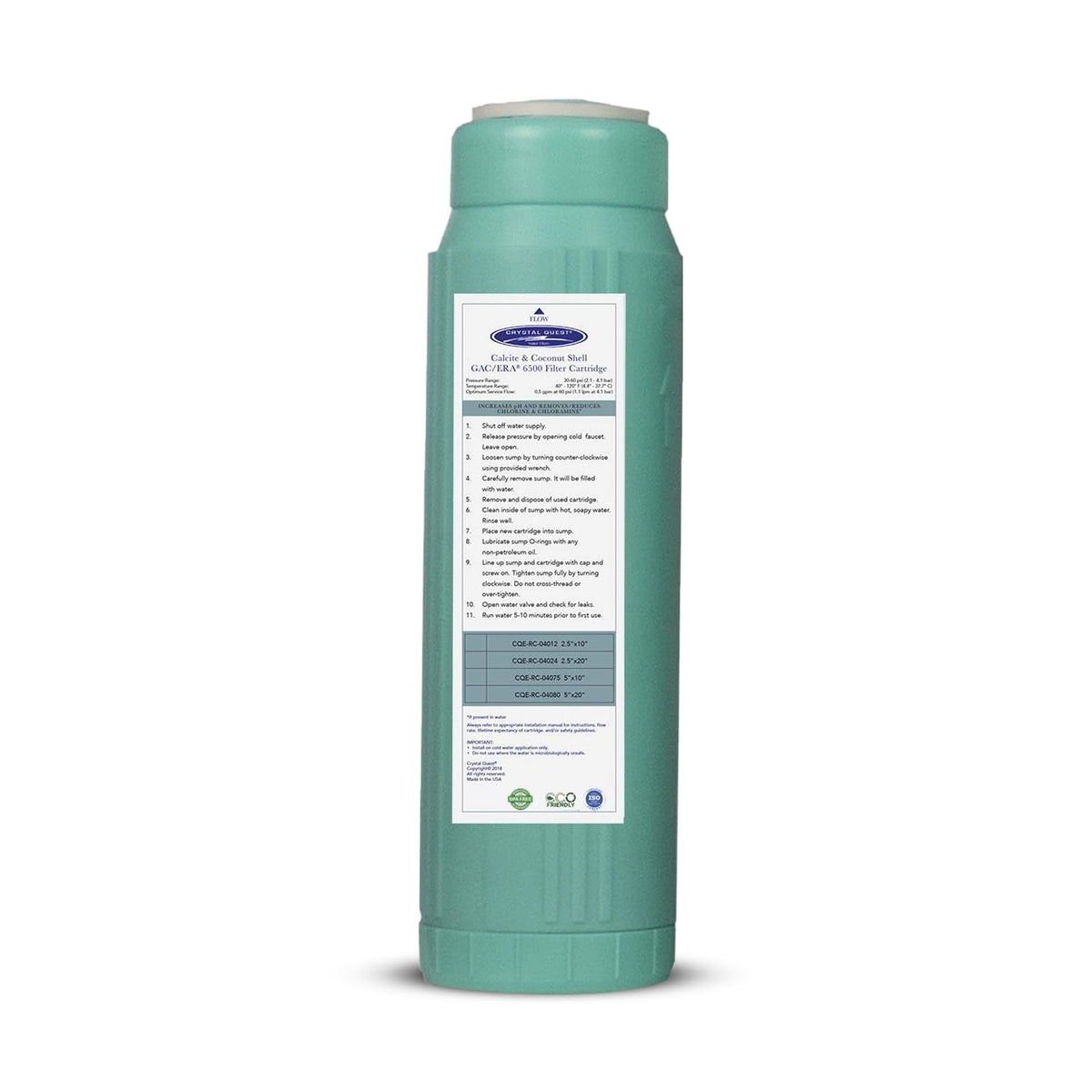 Calcite & Coconut Shell GAC Water Filter Cartridge (Calcite Coconut Shell GAC / 2-7/8" x 9-3/4")