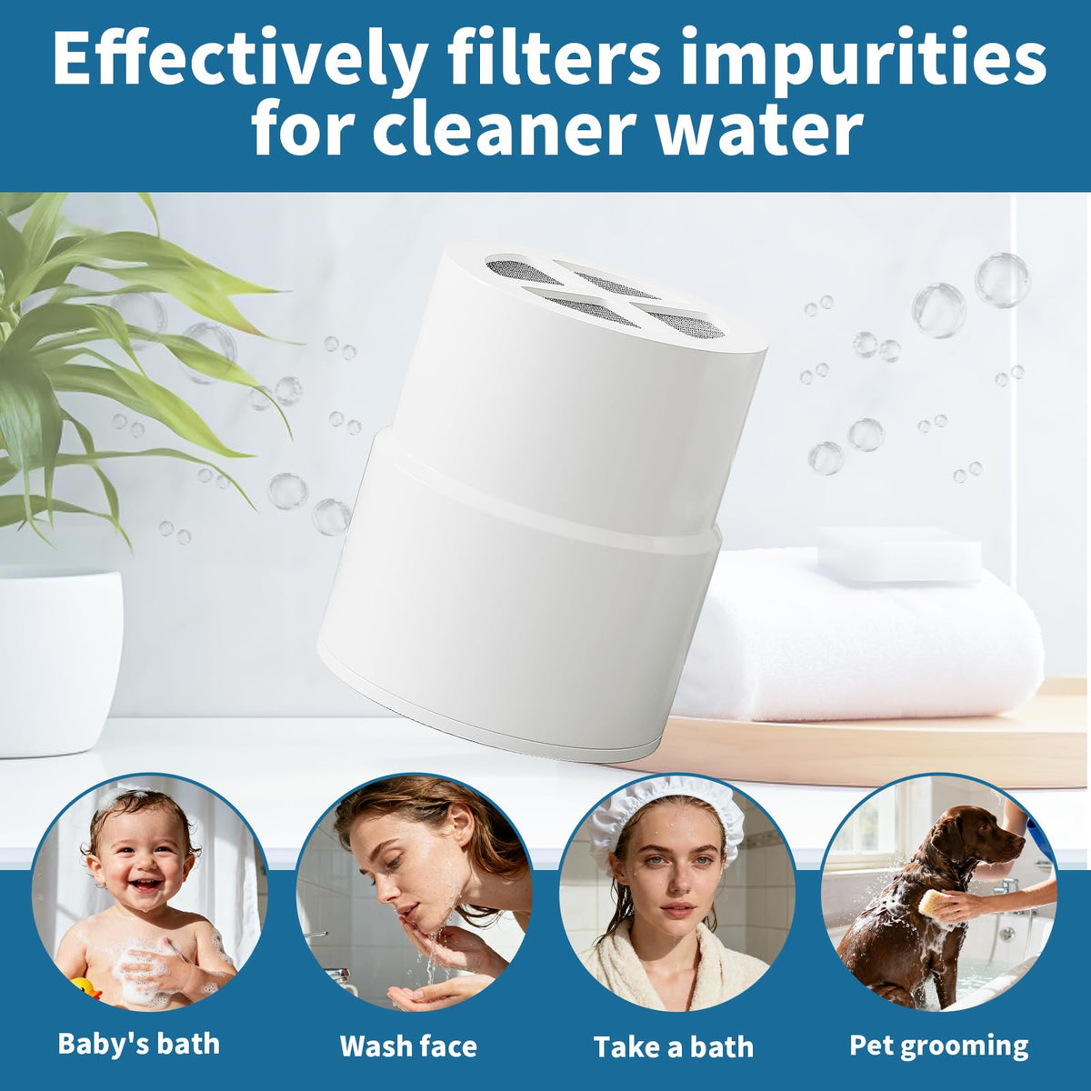 3 Pack Shower Filter Replacement Compatible with jolie shower head filter