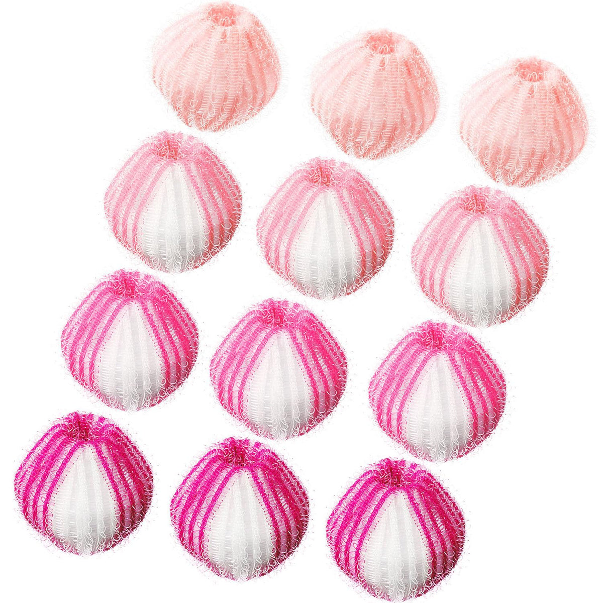 12 Pieces Pet Hair Remover for Laundry (Pink Set)