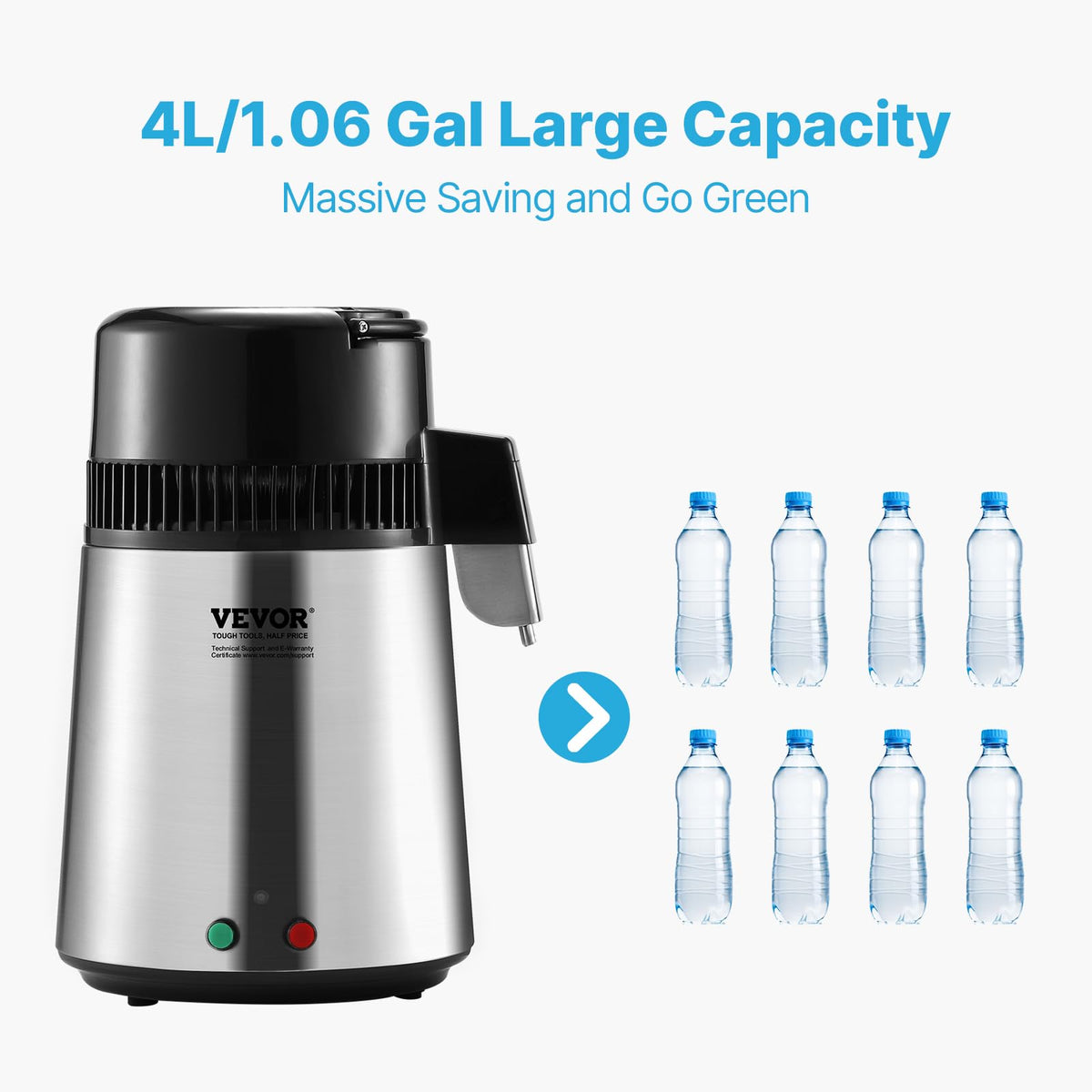 1.1 Gal Water Distiller (Silver / 1.1Gal)