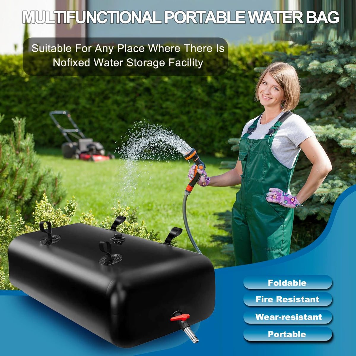 240L 63 Gal Water Bladder Tank (63Gal/240L / Black)