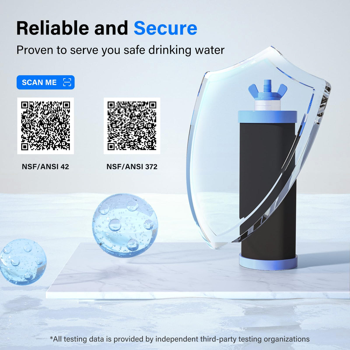 4 Stage Alkaline Gravity Water Filter Replacement (Blue / Medium)
