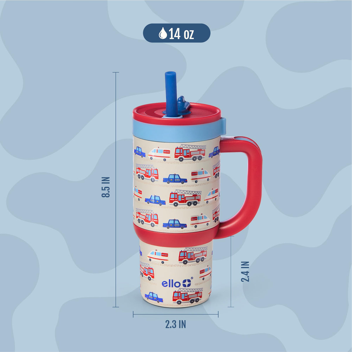 Oasis 14oz Insulated Stainless Steel Kids Tumbler with Straw (14 Ounces / To The Rescue)