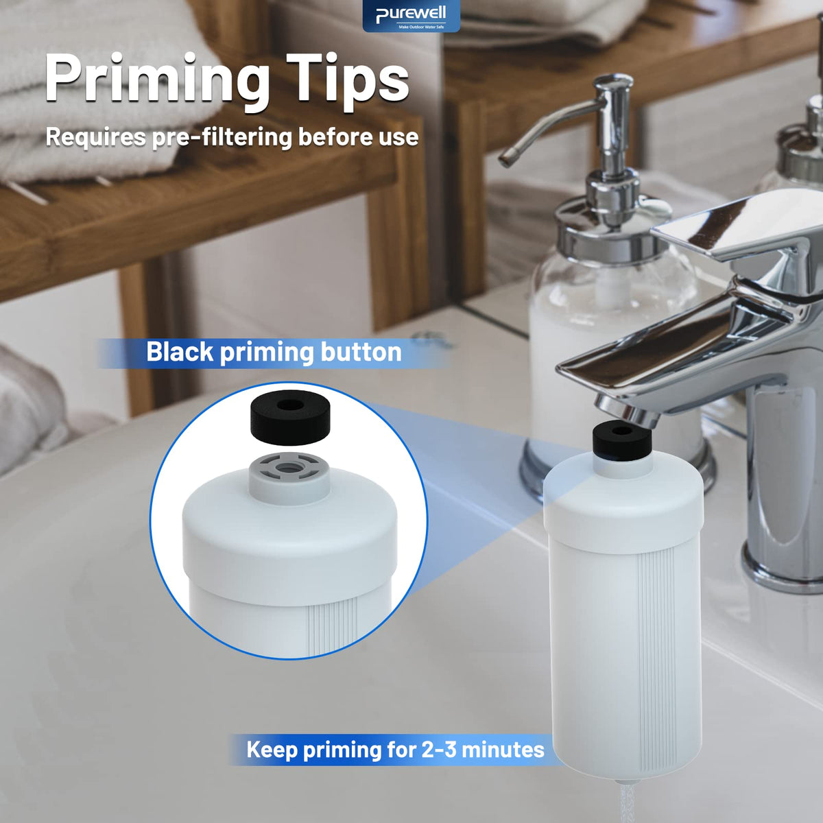 Fluoride Water Filter Replacement for Berlkey® PF (White)