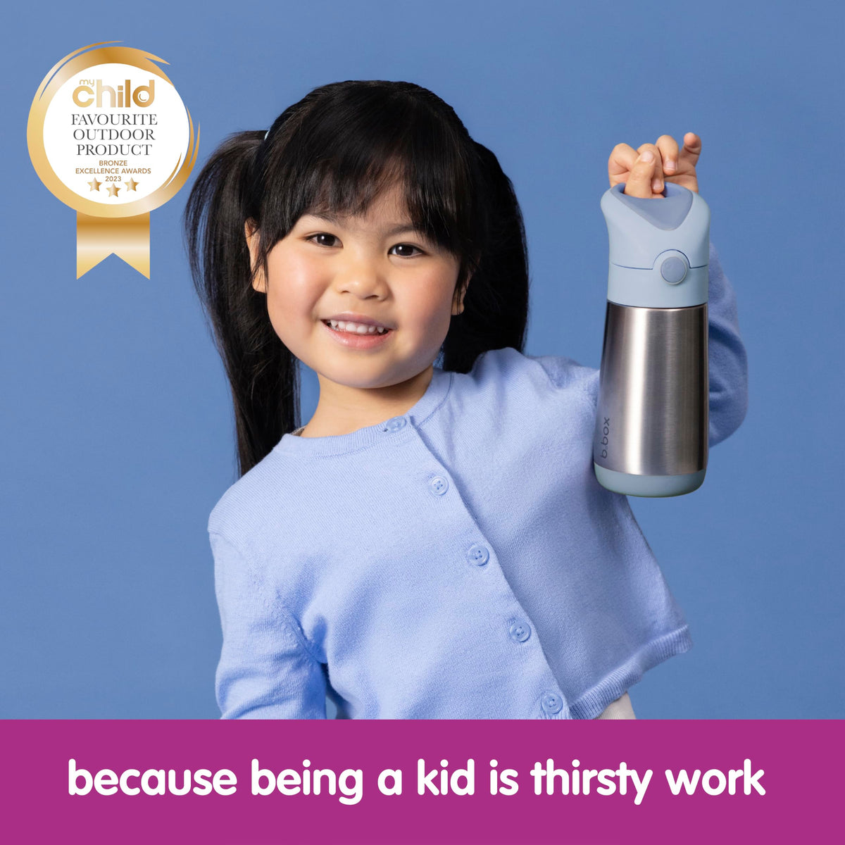 Insulated Water Bottle for Kids (Chill Out / 12 Ounces)