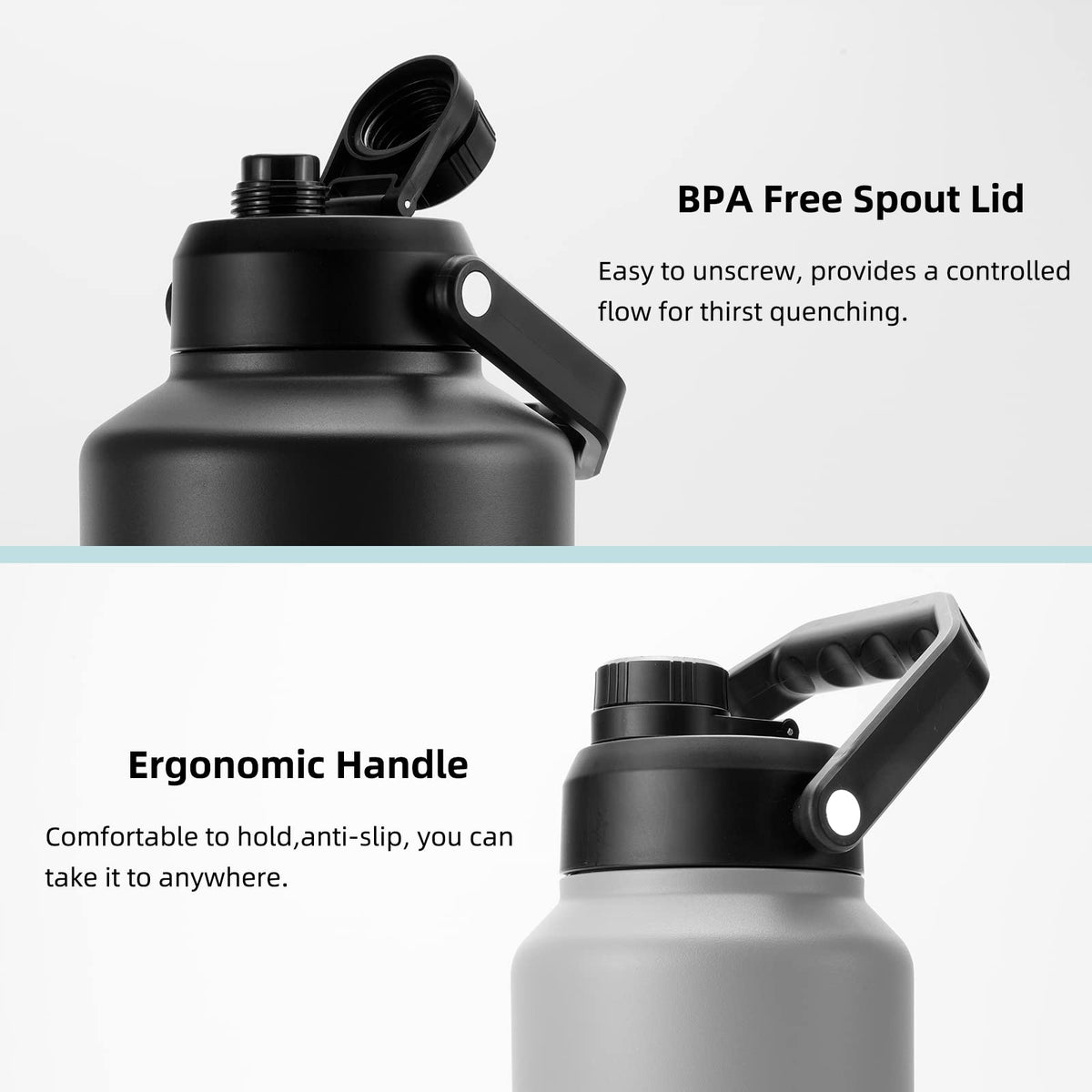 128oz Insulated Water Bottle (128oz / Navy Blue)
