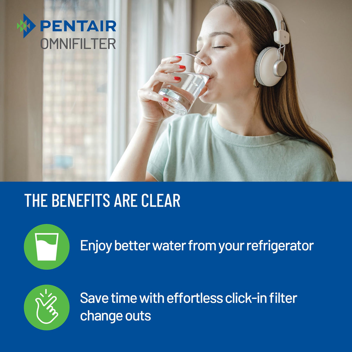 Pentair OMNIFilter Quick Change Refrigerator and Icemaker Filtration System (System)