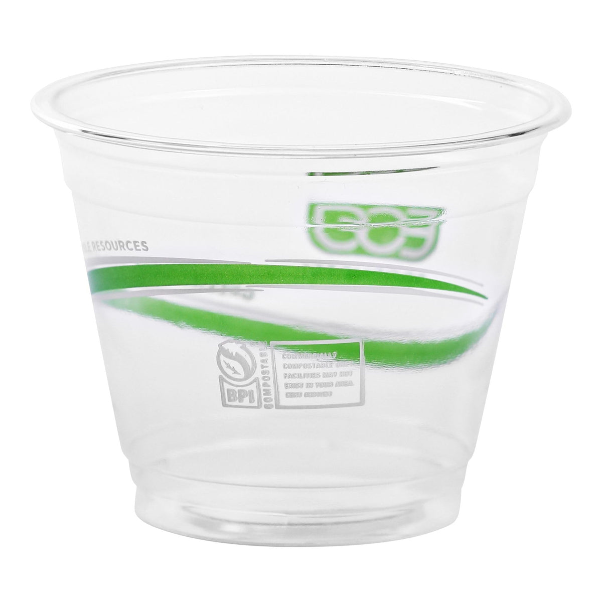 GreenStripe Clear Disposable Cold Cups (9 oz)