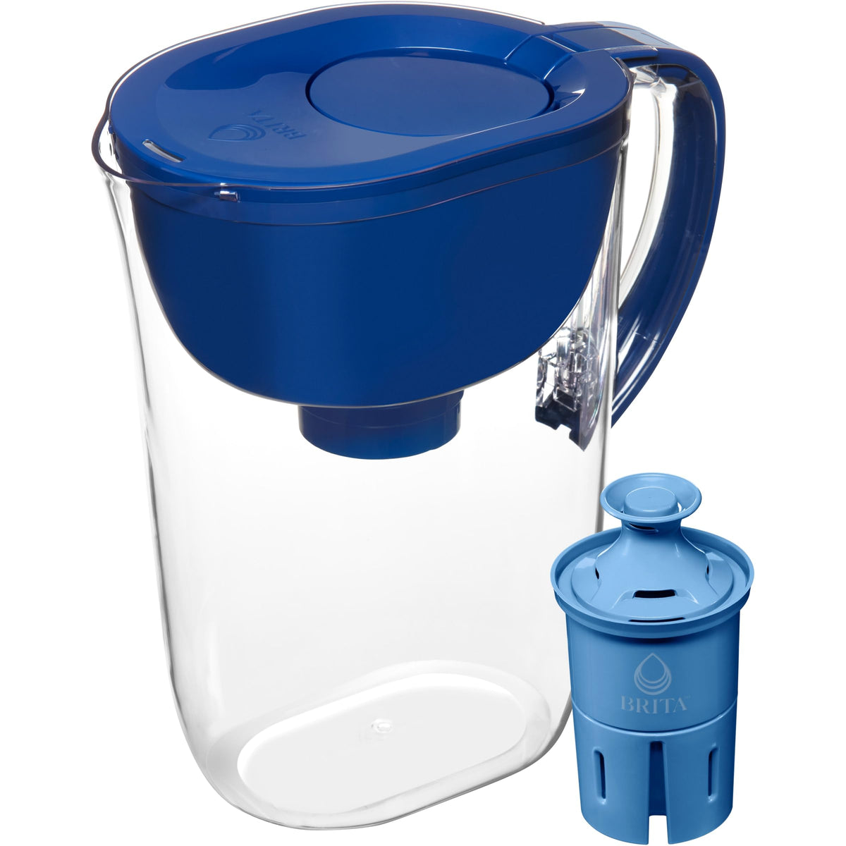 Large 10 Cup Water Pitcher Dispenser (Blue)