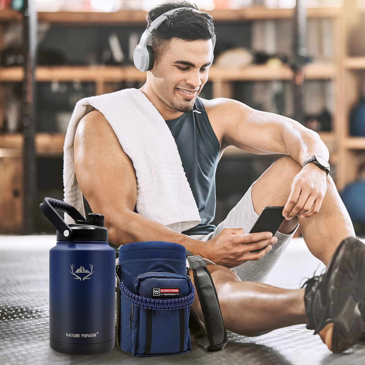 1 Gallon 128oz (Navy Blue / 128 Ounces)