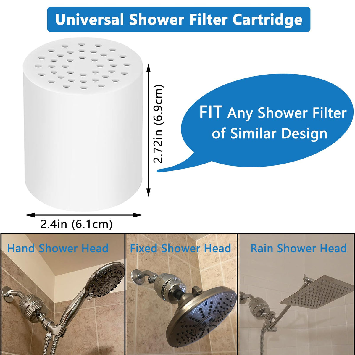 25 Stage Shower Filter Replacement Cartridge (1pcs cartridge)