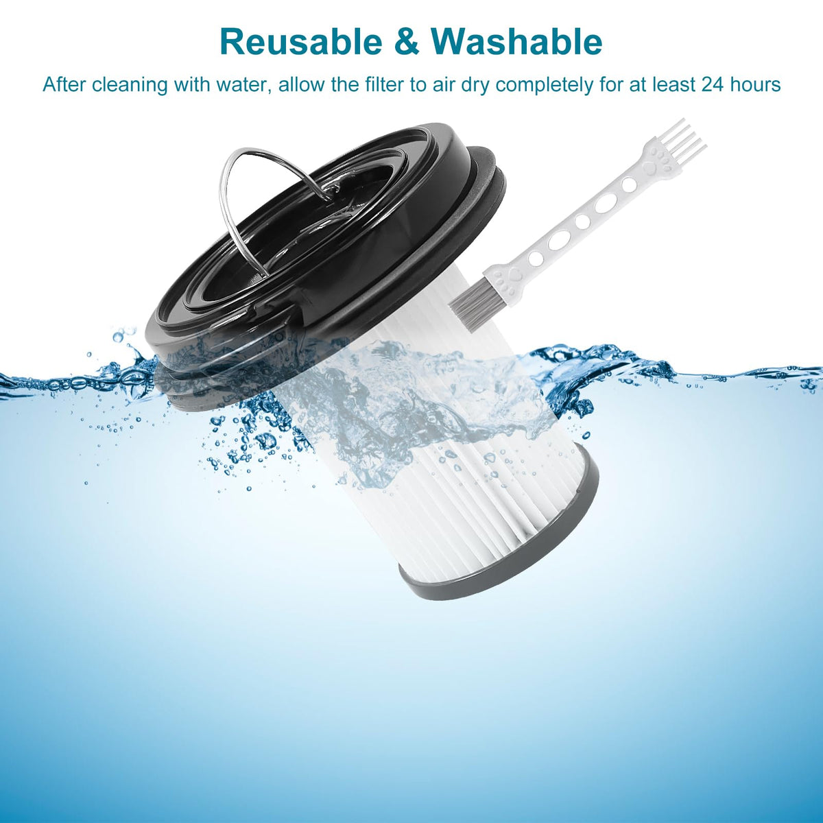 4 Pack Replacement Filter Compatible with BISSELL CleanView XR