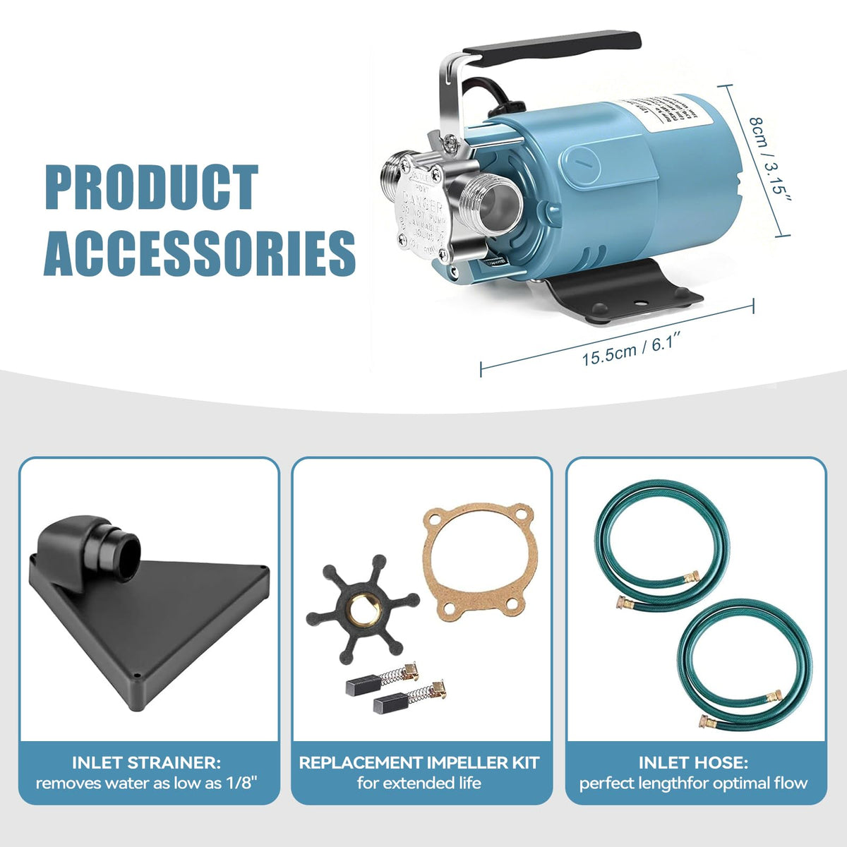 Water Transfer Pump (115v-light Blue)