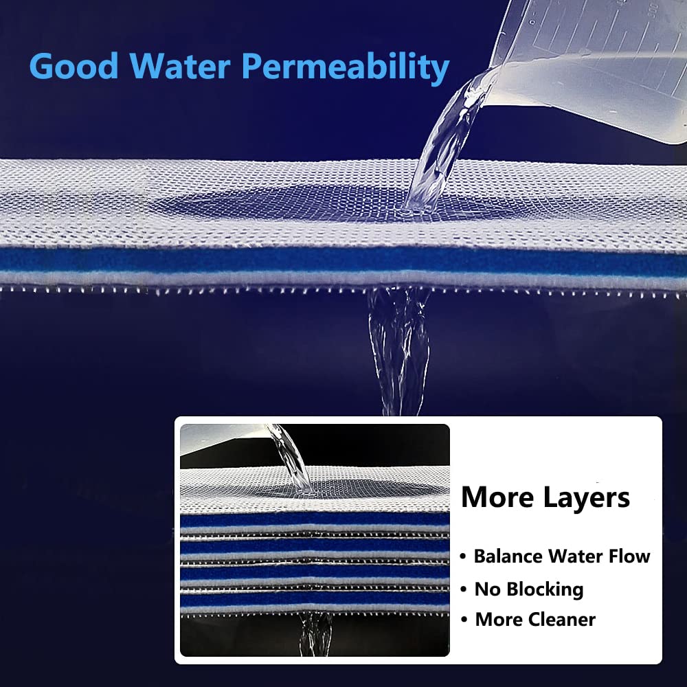 Aquarium Filter Media (15.7“x11.8”x0.78“ , 2pack)