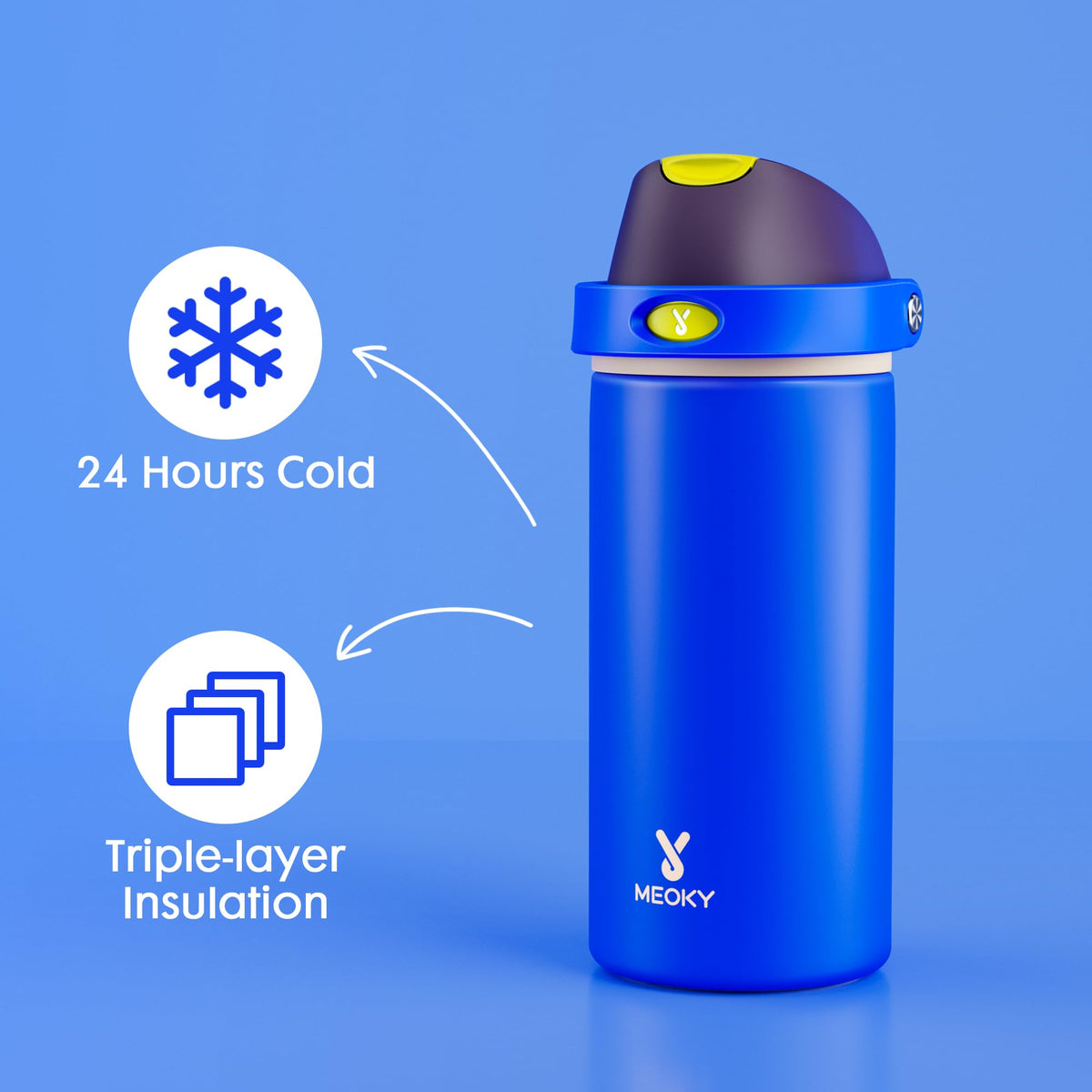 18 oz Insulated Water Bottle for Kids (Celestial Sphere / 18 Ounces)