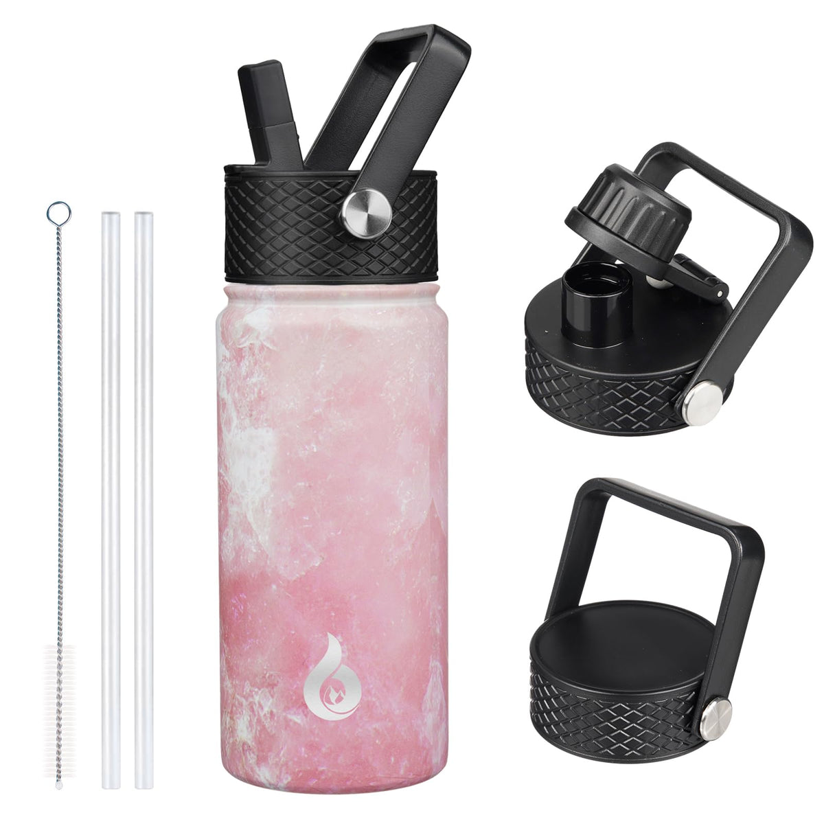 18oz Insulated Water Bottle with Straw Lid (18 Ounces / Blossom)