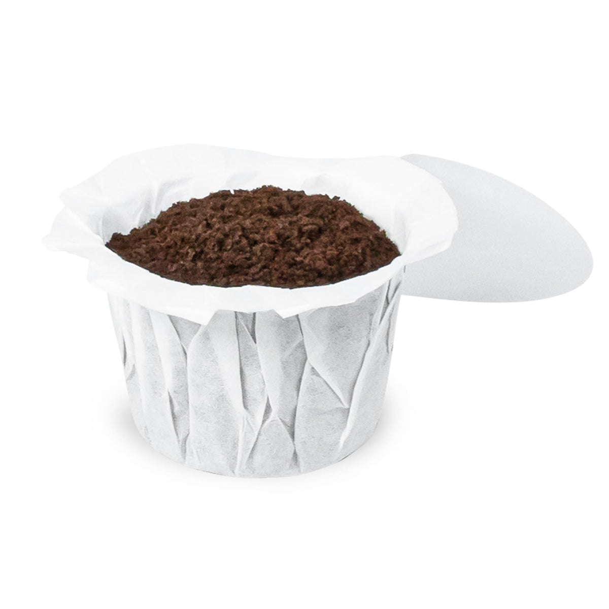 EZ Cup Paper Filters with Lid for Reusable Coffee Pods