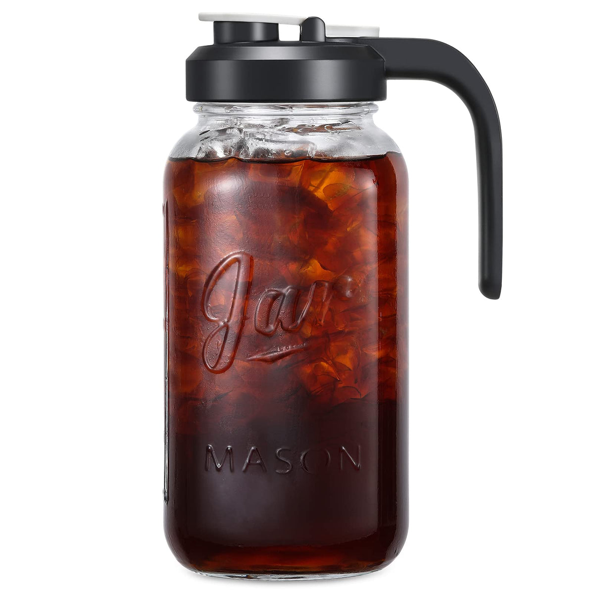 2 Quart Glass Pitcher with Lid