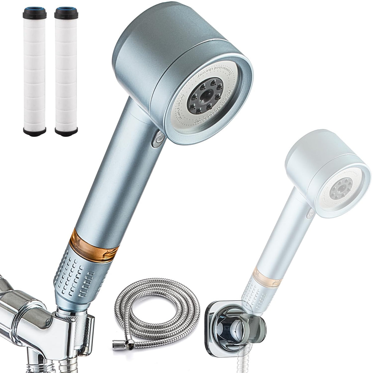 Shower Head with Handheld (Blue)