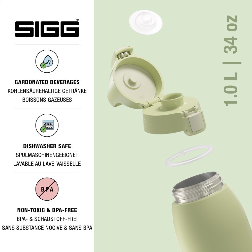 Insulated Water Bottle (34 oz / Eco Green)