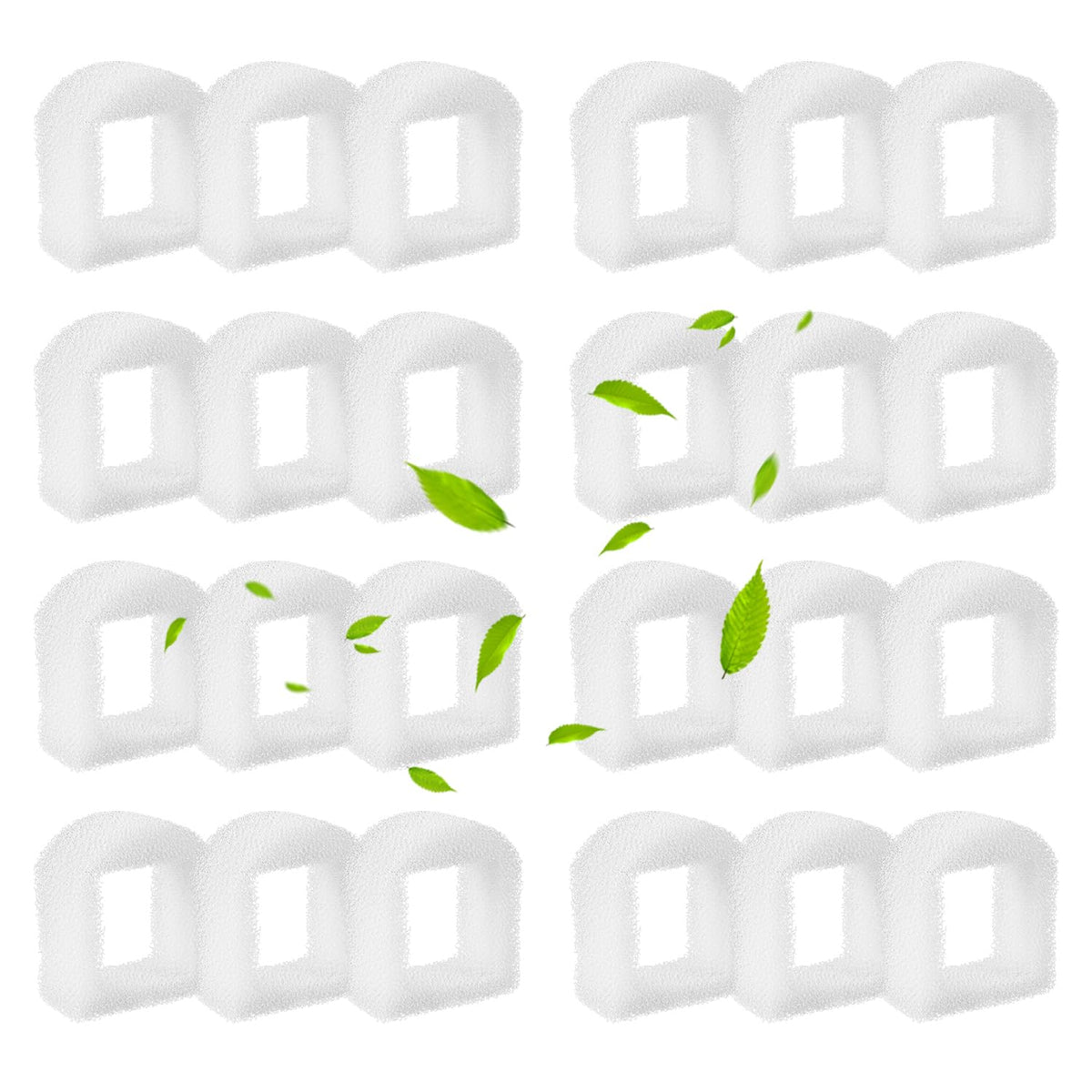 24 pcs Cat Water Fountain Replacement Foam Filters for PetSafe Drinkwell Ceramic and Stainless Steel Pet Fountains (24pack)