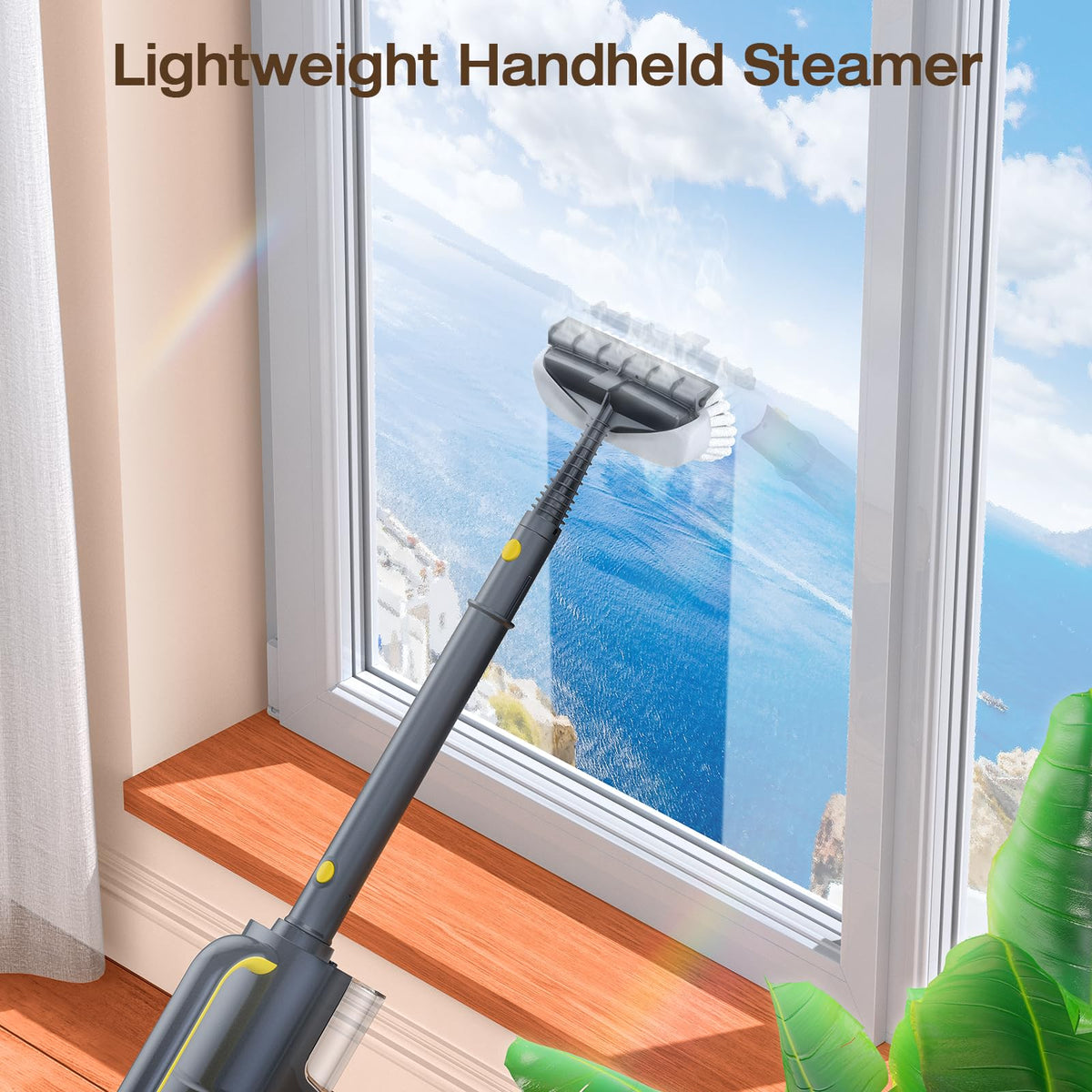10-in-1 Steam Cleaner, Detachable Handheld Steam Mop for Multi-Surface (Gray)