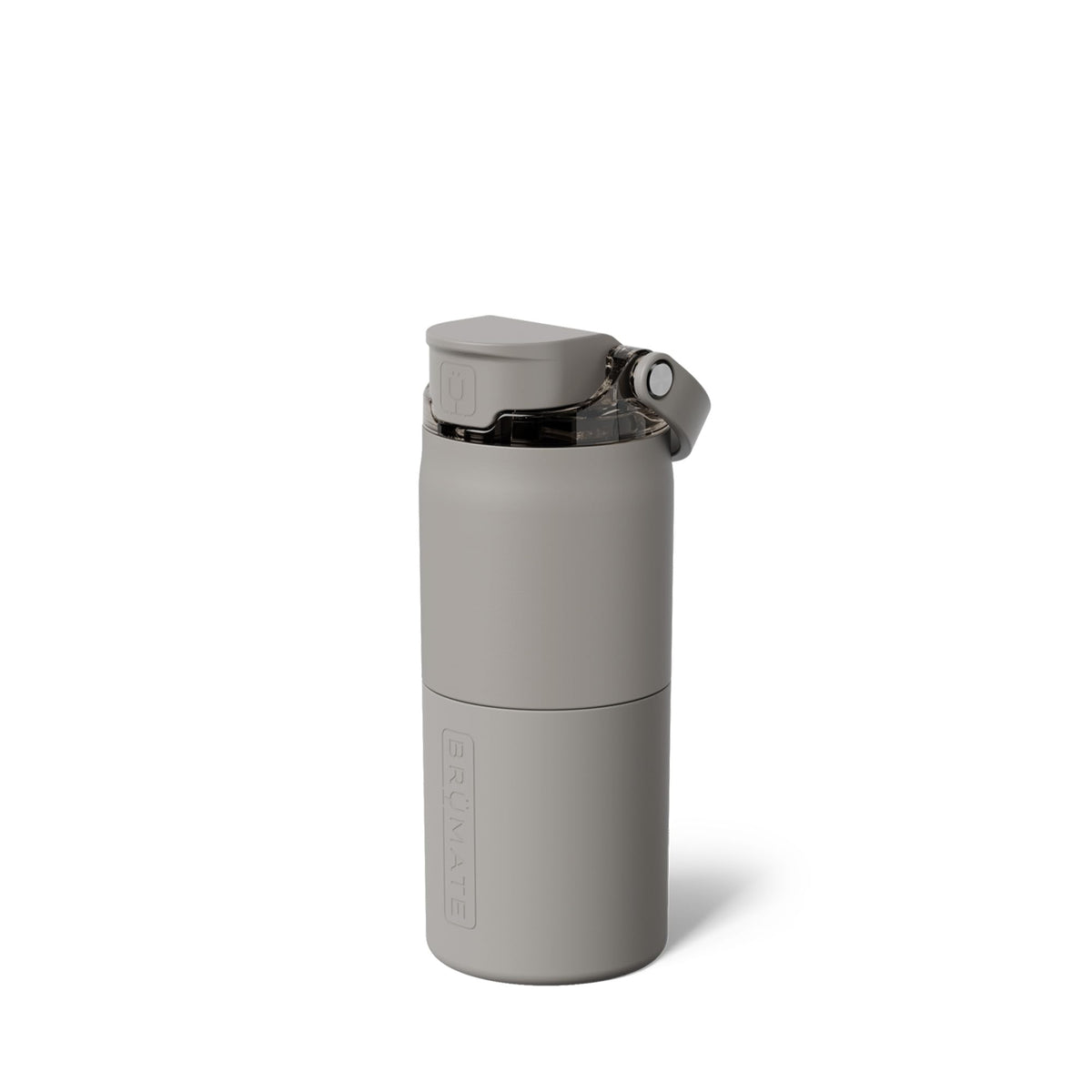 Rise 18oz Water Bottle with Covered Silicone Straw (Mocha / 18 Ounces)