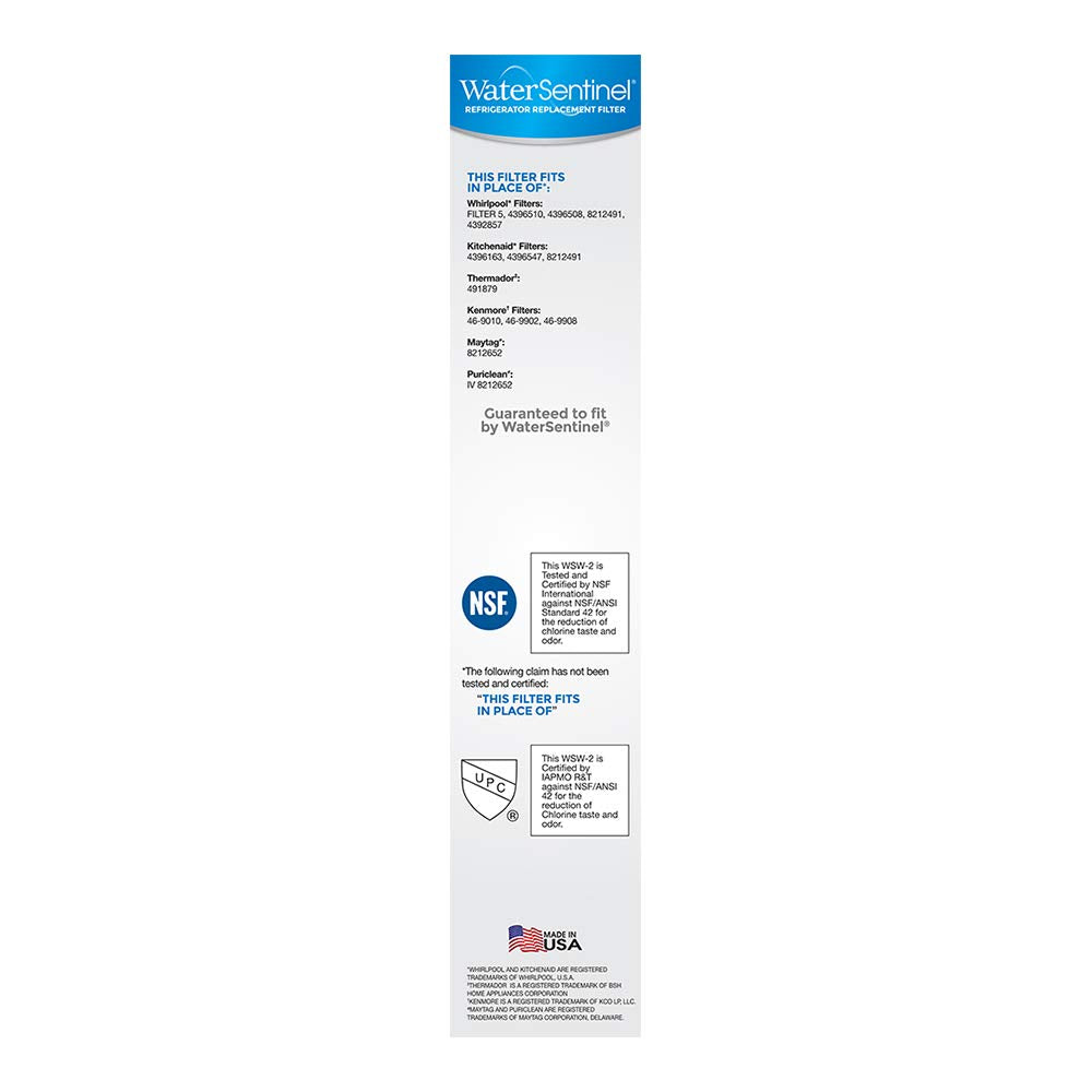 WSW 2 Refrigerator Replacement Filter Fits Whirlpool Filter 5 ((Pack of 2))