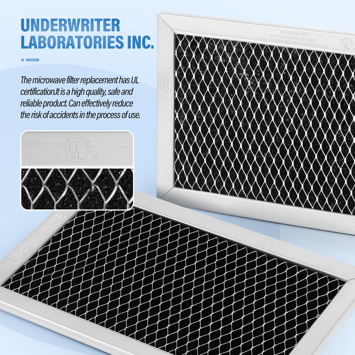4Pcs Microwave Charcoal Filter Replacement for GE JX81C WB02X10776
