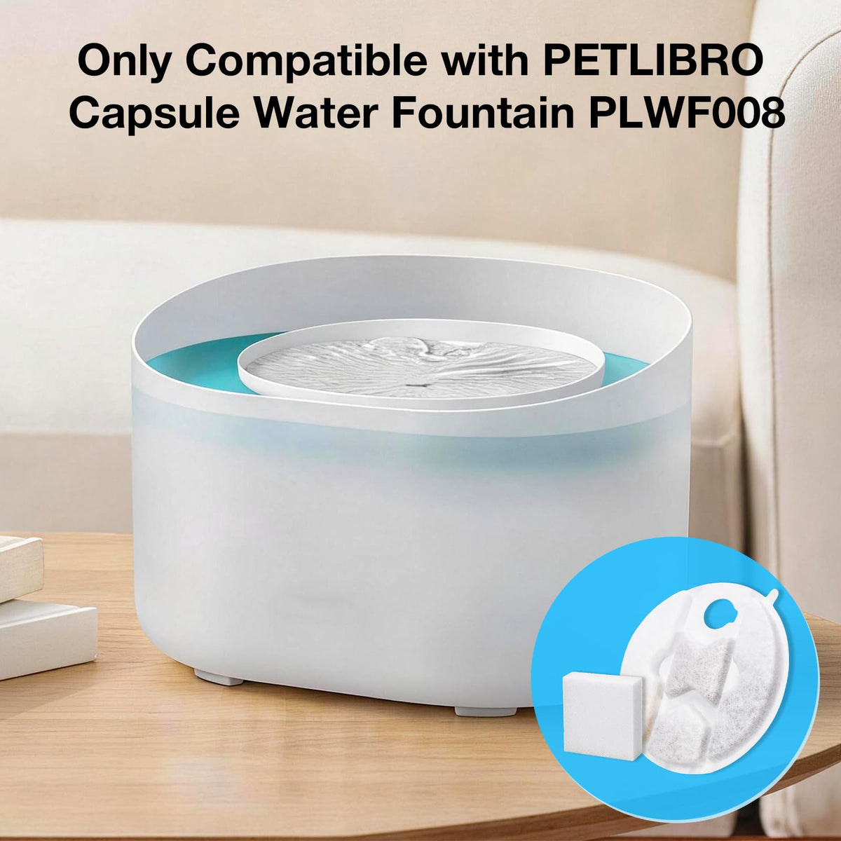 Replacement Filters for Petlibro Capsule Dog Fountain PLWF008