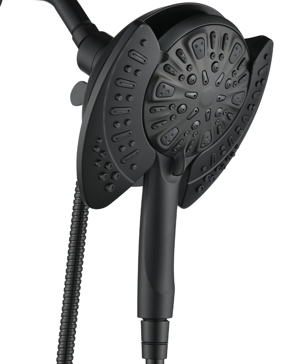 2 in 1 Shower Head with Handheld Combo High Pressure Black 2.5 GPM (Black / 2.5 GPM)