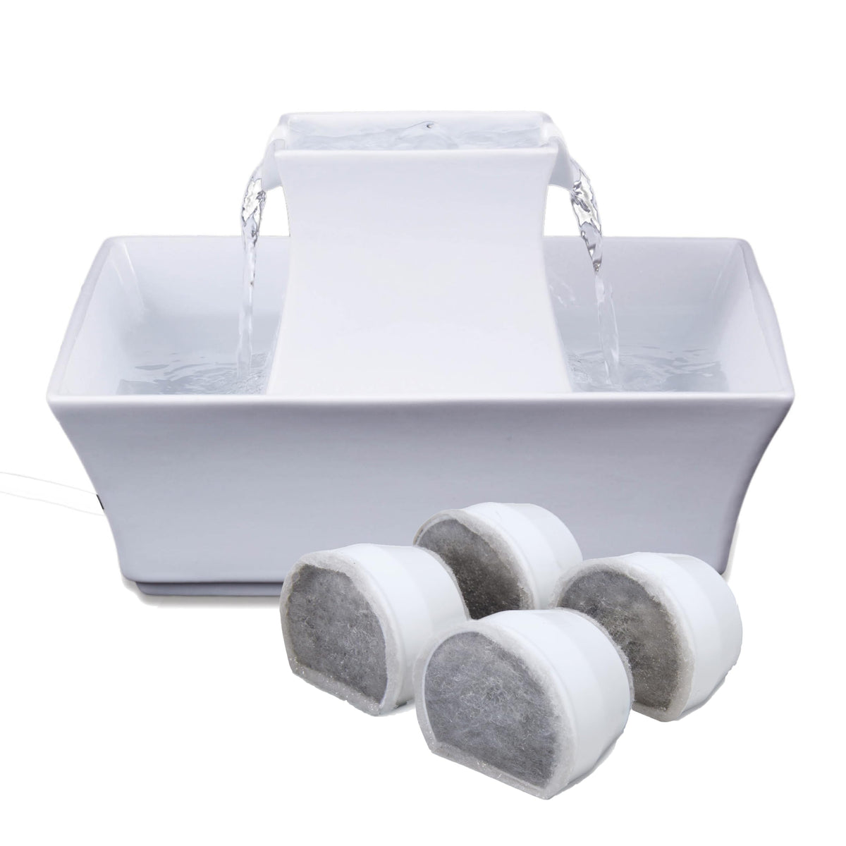 Drinkwell Pagoda Fountain (Fountain + 4 Carbon Filters)