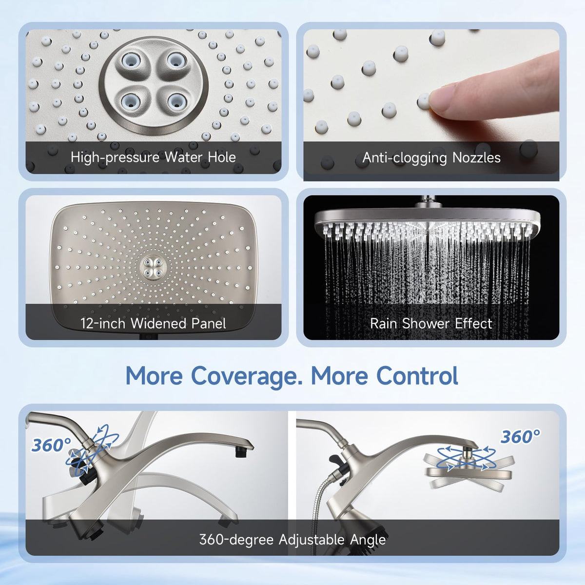 Shower Head with Handheld (Nickel)