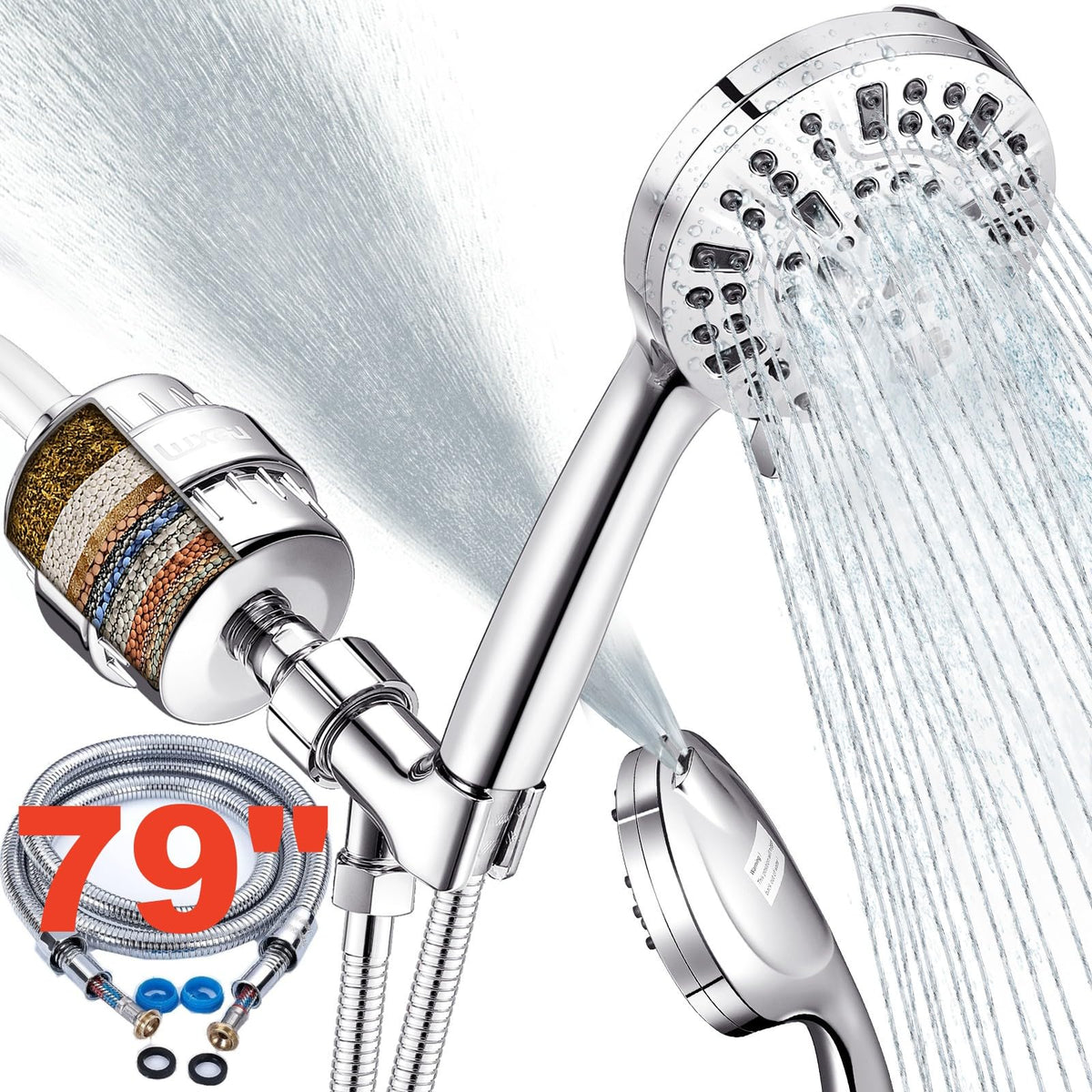 Filtered Shower Head Combo (Handheld Shower & Filter (HSF80))