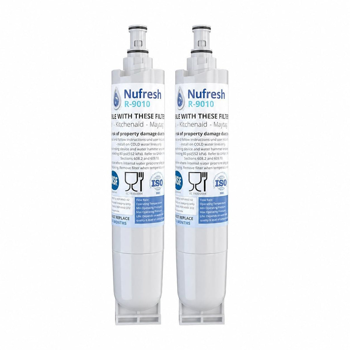 Refresh Refrigerator Water Filter Replacement (2 Count (Pack of 1))