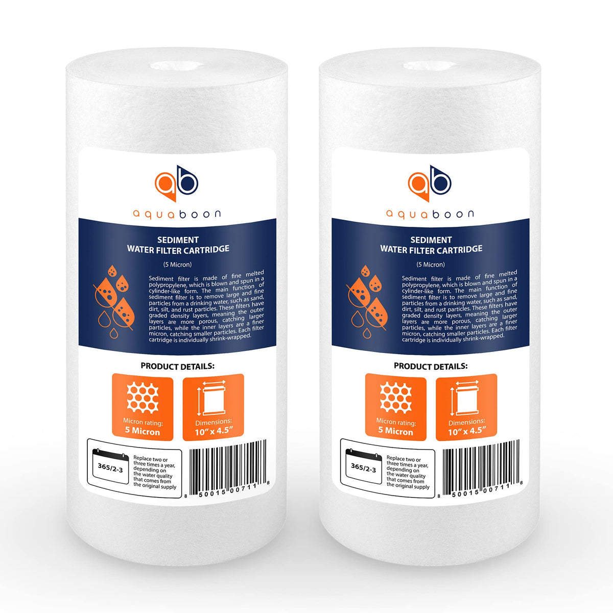 5 Micron 10 x 4.5 Sediment Water Filter Replacement