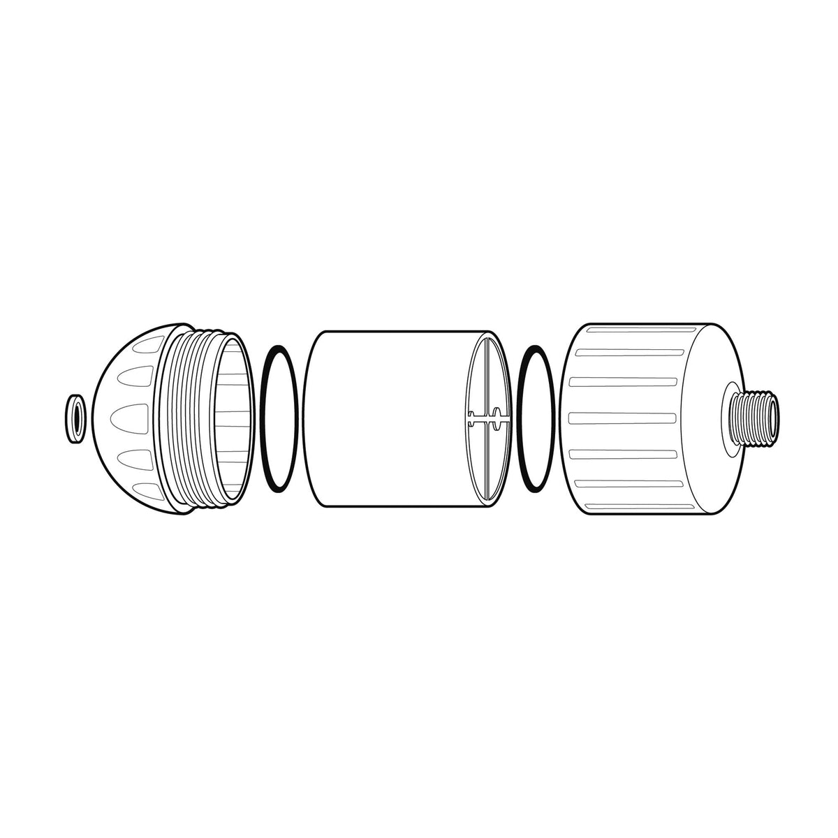 Showers HO2 ORB High Output 2 Universal Shower Filter Housing (Oil Rubbed Bronze)