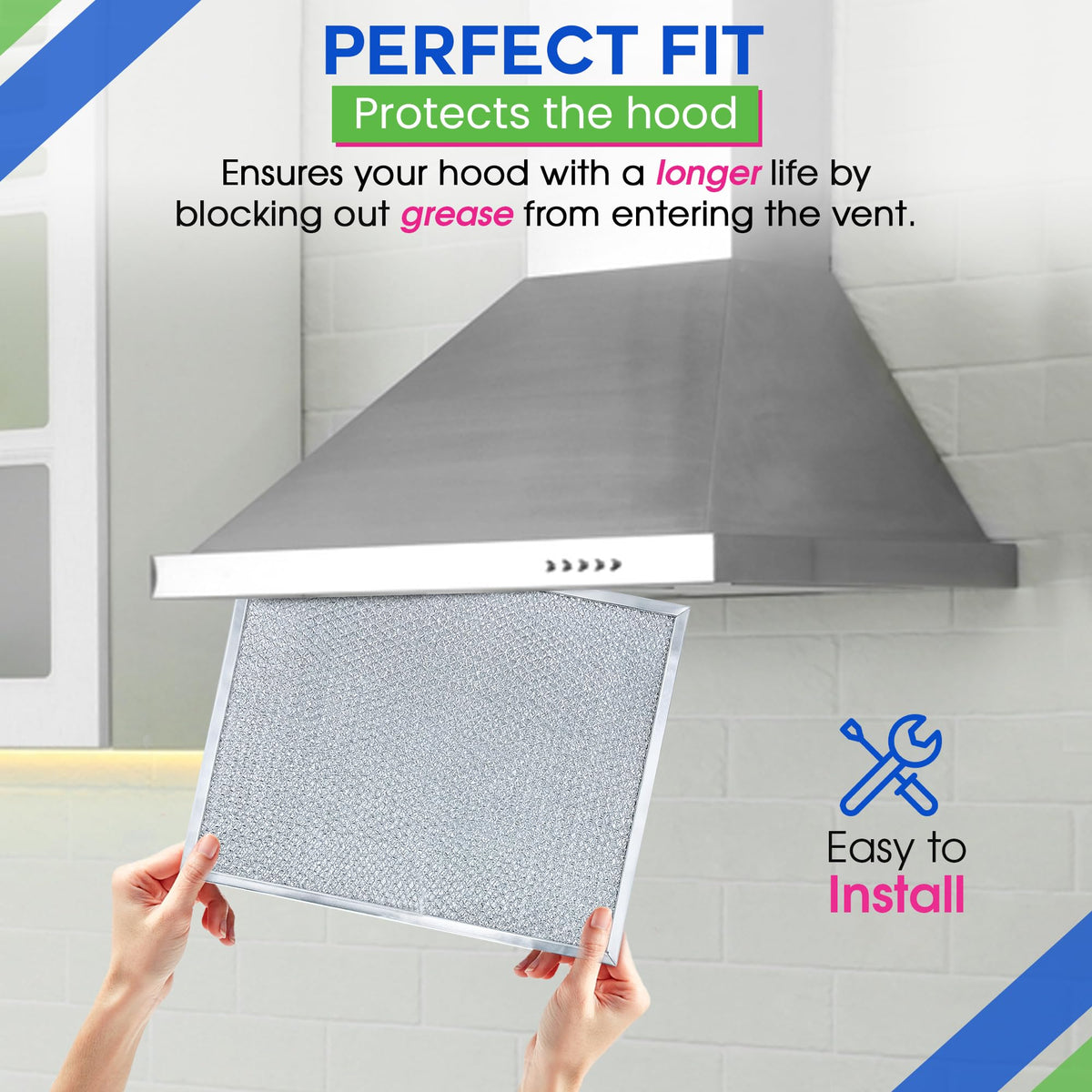 Stove Vent Filter 11.8x14.3" BPS1FA30 Fits Nutone Broan Range Hood Filter