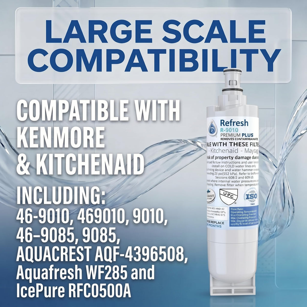 Refresh Plus NSF 53 Refrigerator Water Filter (1 Count (Pack of 1))