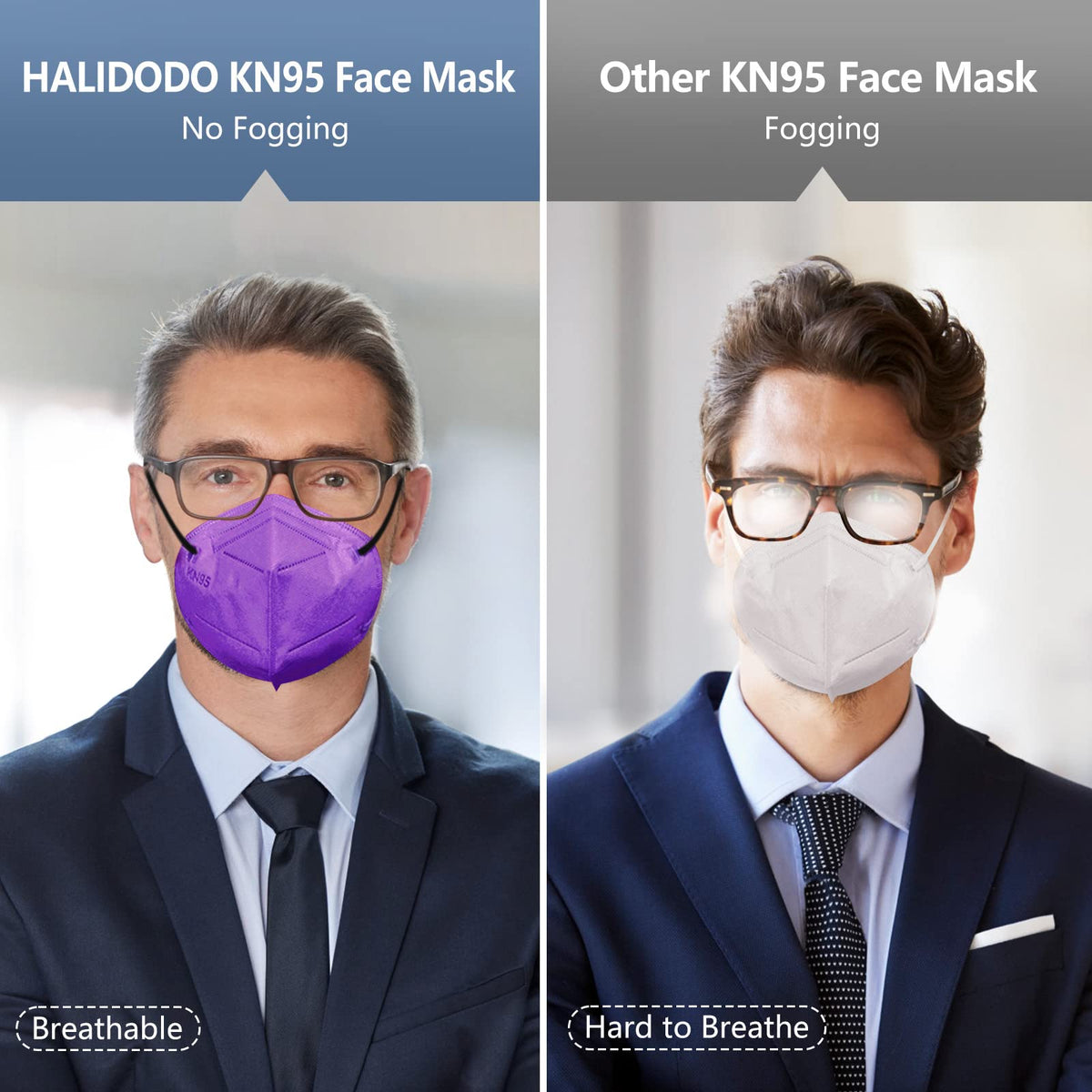 60 Packs KN95 Face Mask (60pcs Multi Color)