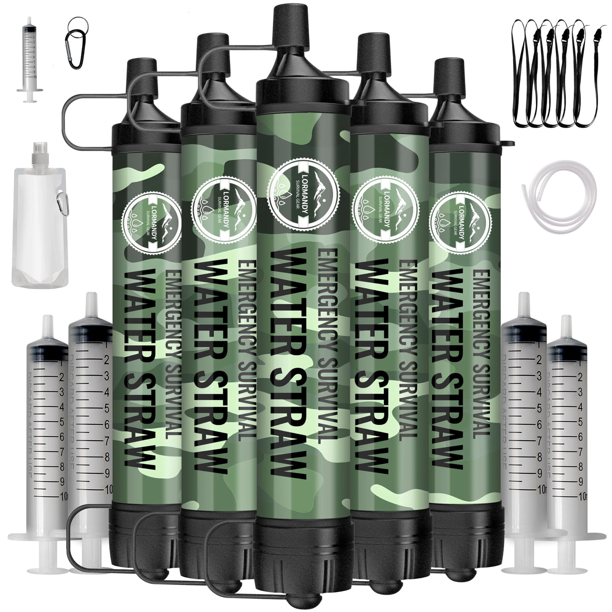 WaterFilterStraw5 (5-Pack Camo / 5 PCS)