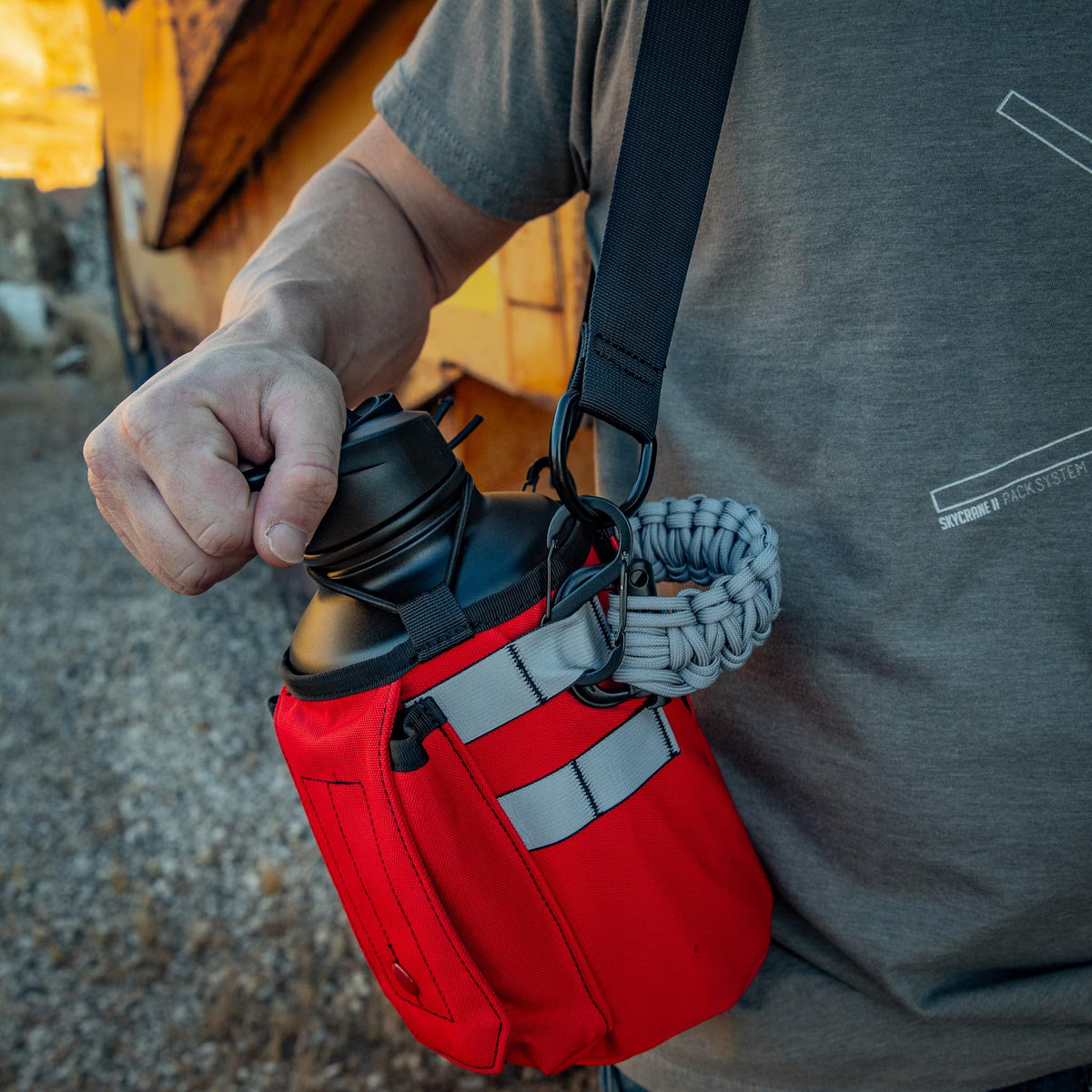 Workforce Water Bottle (64 Ounces / Red)