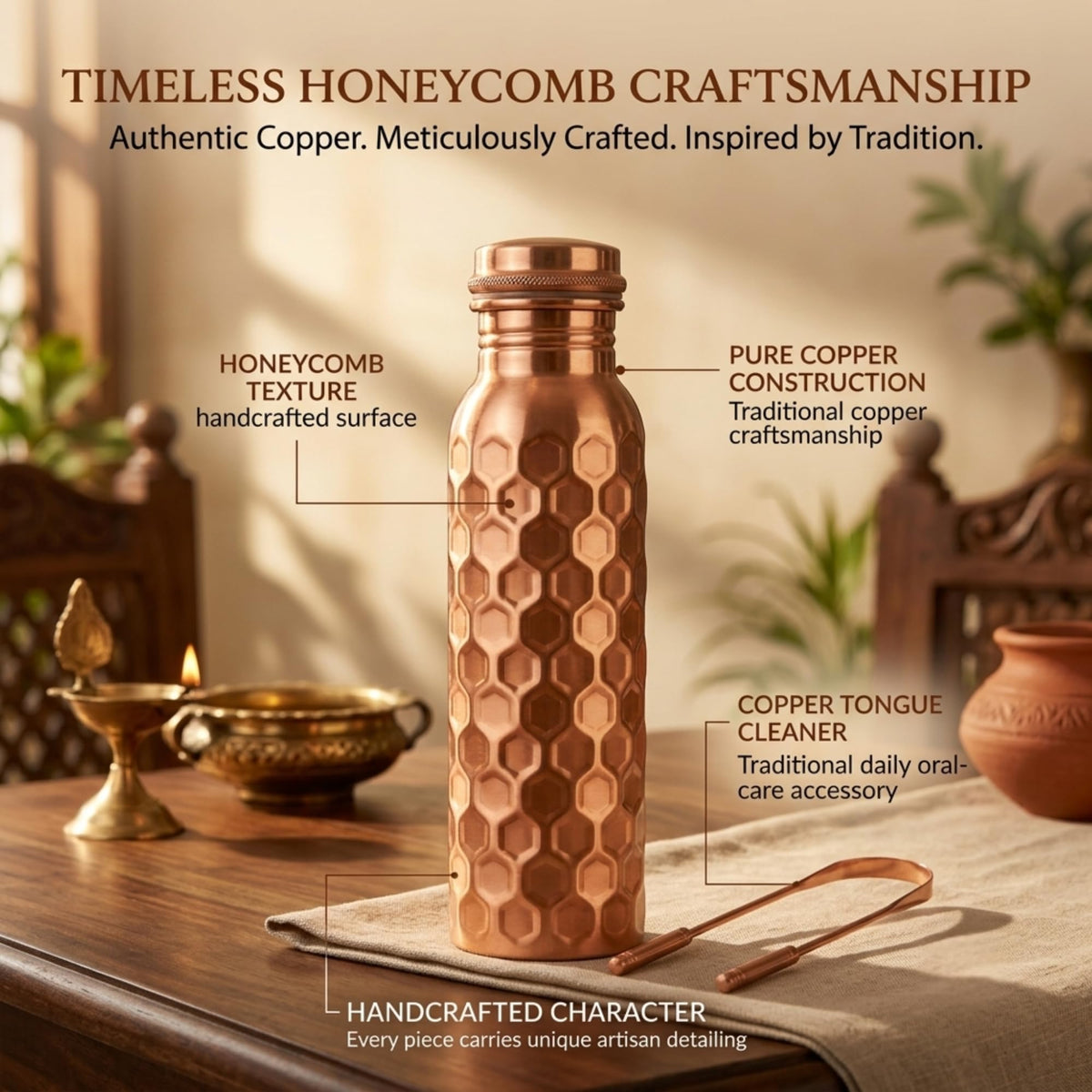 Copper Water Bottle