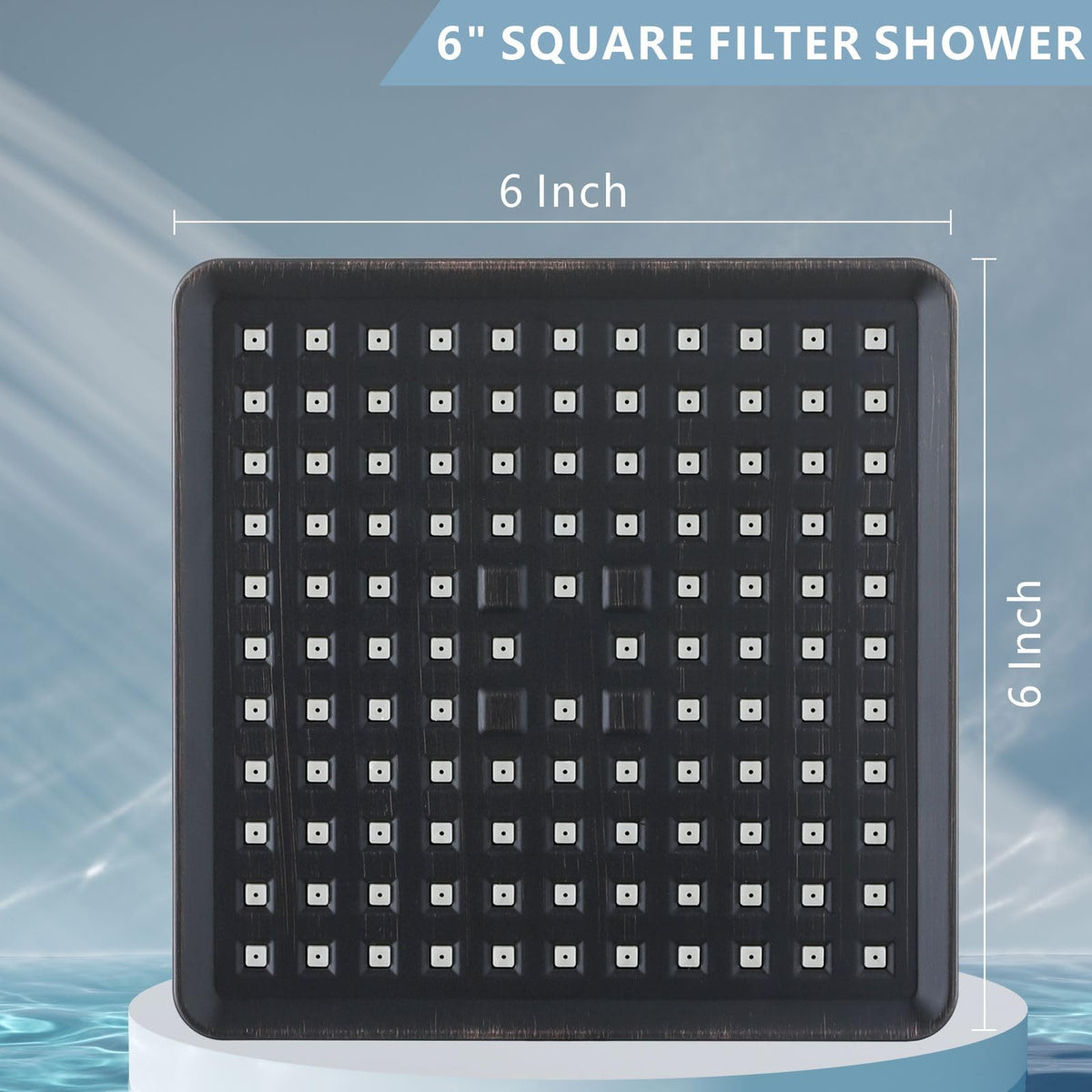 High Pressure Rain Shower Head with Filtered (Oil Rubbed Bronze)