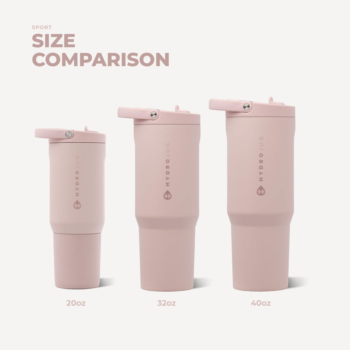 Sport 20 oz Insulated Stainless Steel Water Bottle (Dusty Rose / 20 Ounces)