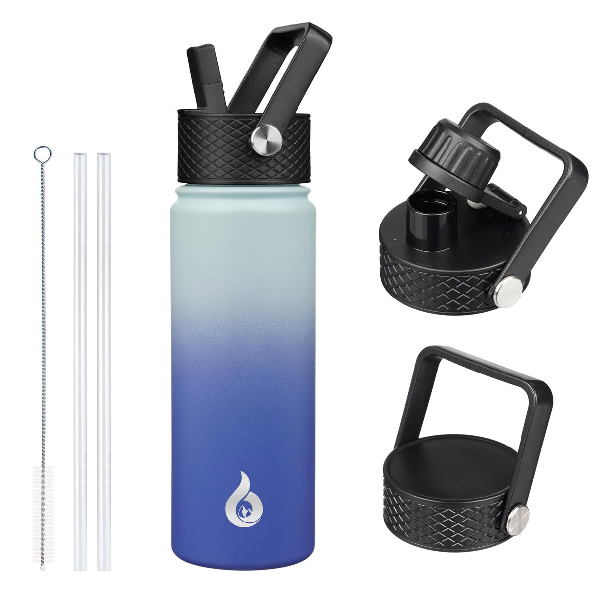 22oz Insulated Water Bottle with Straw Lid (22 Ounces / Sky)