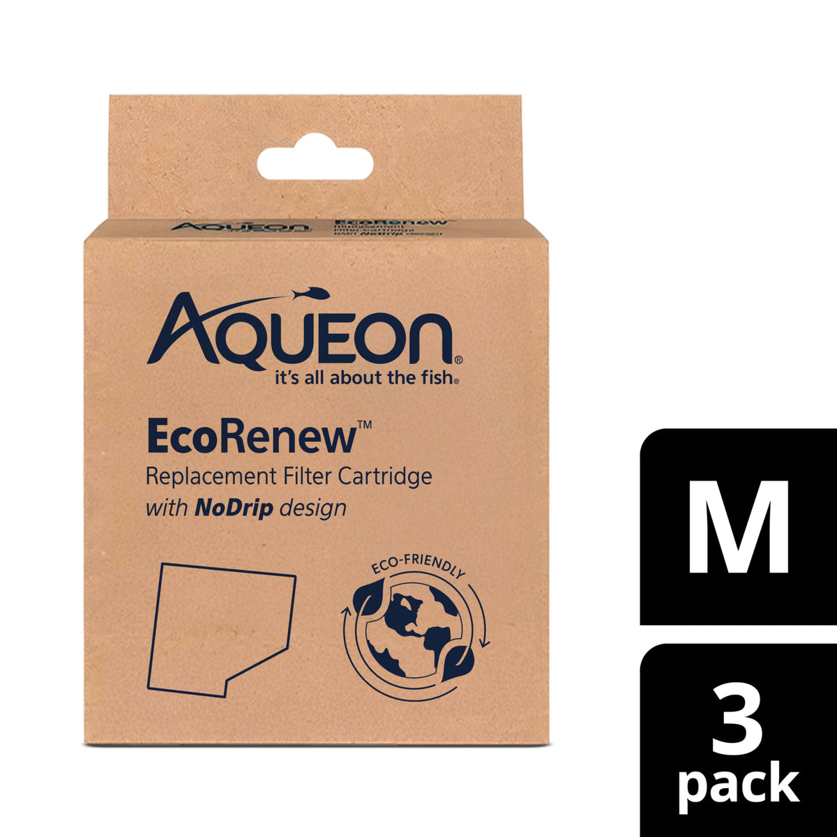 Aquarium Fish Tank EcoRenew Filter Cartridge (EcoRenew / 3 Pack)