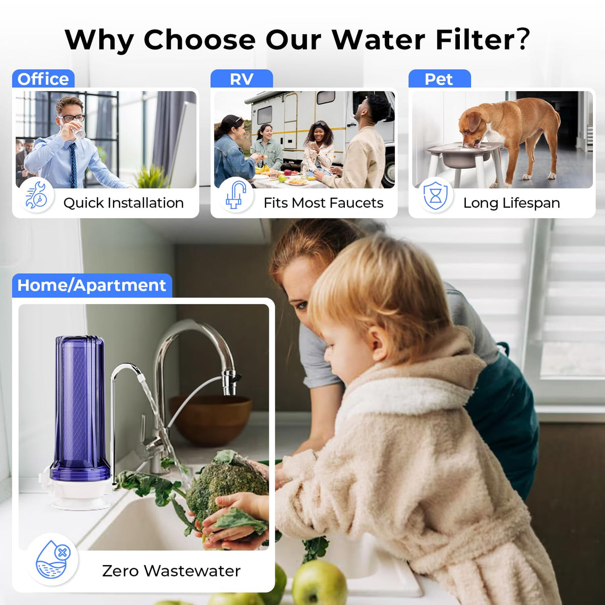 CKC1C Chlorine Removal Countertop Water Filter System