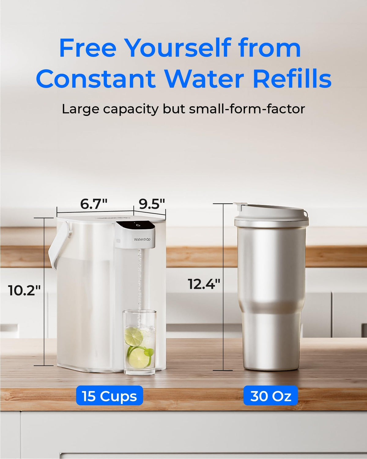 ED01W Electric Water Filter Pitcher (White)
