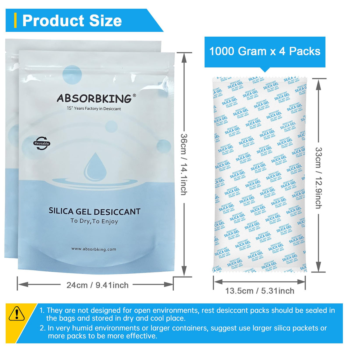 Large Desiccant Packs (1000G)